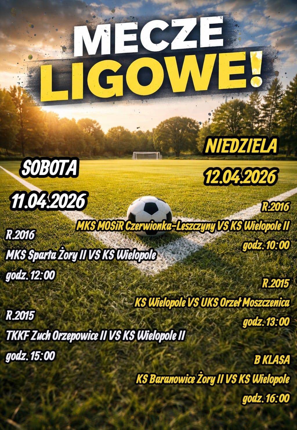 Zapowiedzi meczów – Serdecznie zapraszamy