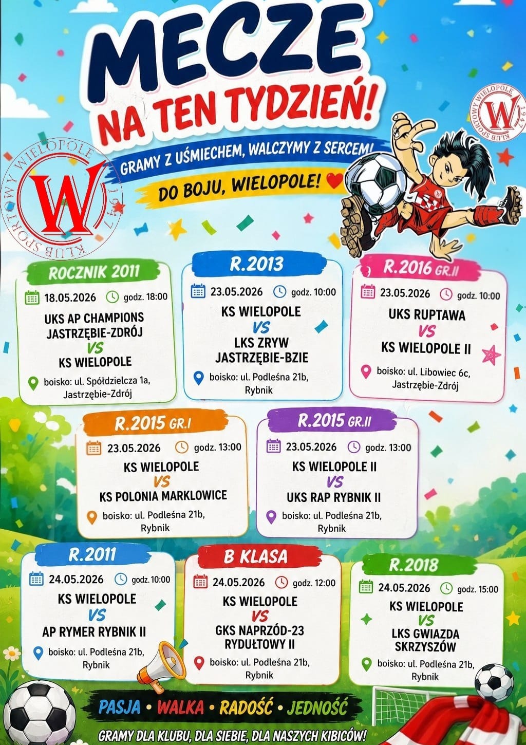 Kolejne mecze ligowe – Serdecznie zapraszamy